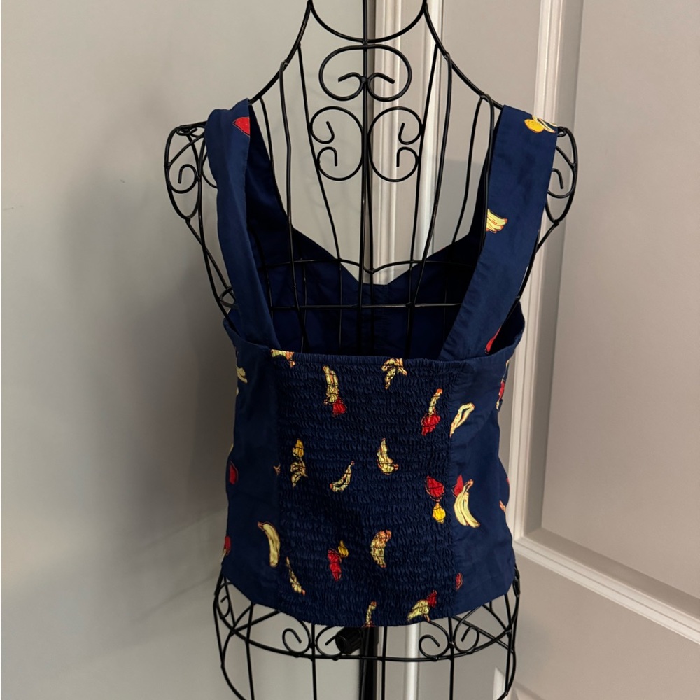 ModCloth Fruit Print Crop Top Size Small - Picture 4 of 6